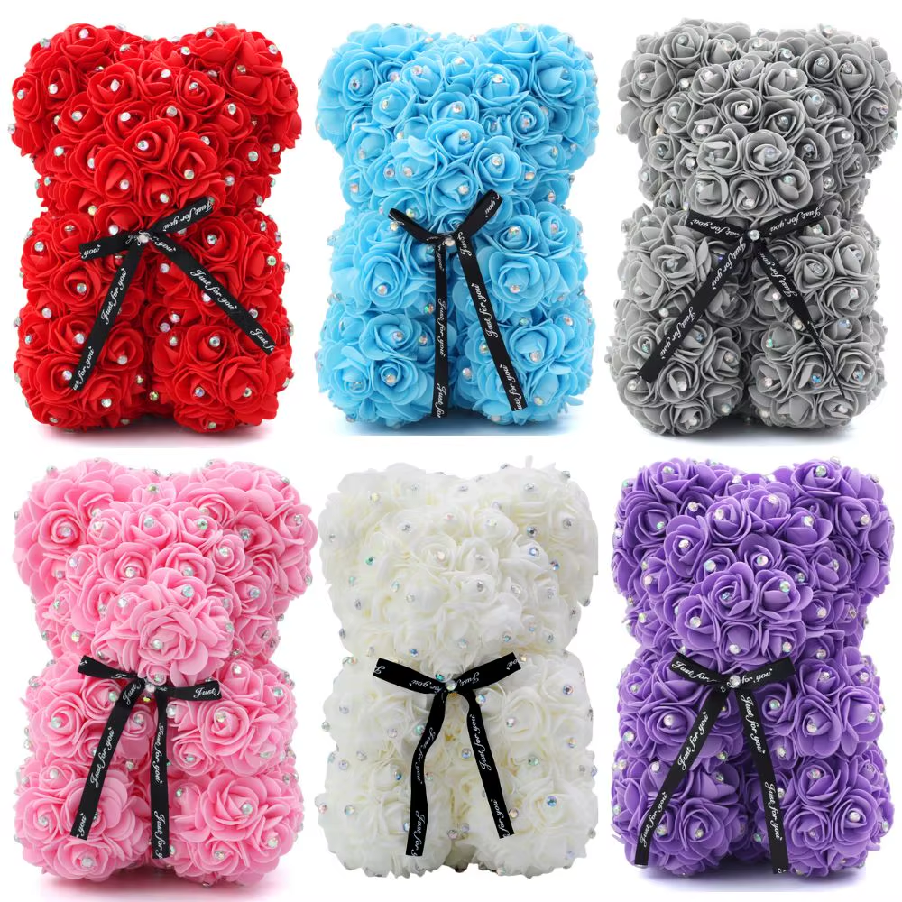 Description Report Item Item:Rose Dog Height:25Cm Material:Pe+Artificial Rose