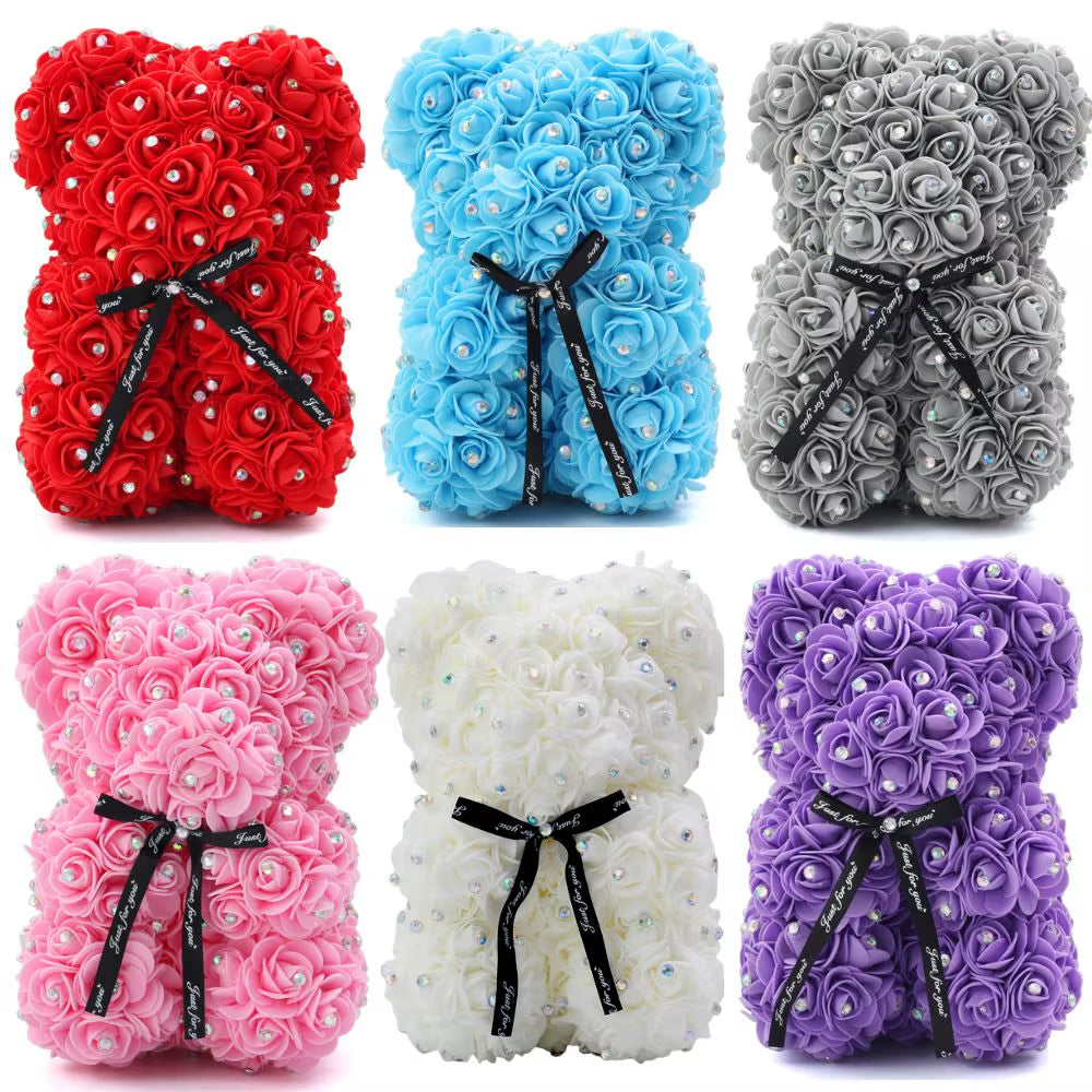 Description Report Item Item:Rose Dog Height:25Cm Material:Pe+Artificial Rose