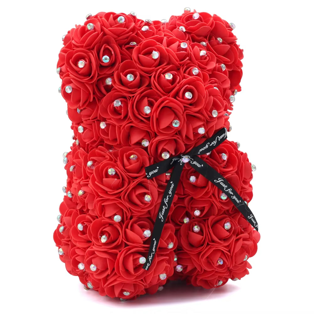 Description Report Item Item:Rose Dog Height:25Cm Material:Pe+Artificial Rose