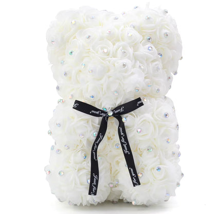 Description Report Item Item:Rose Dog Height:25Cm Material:Pe+Artificial Rose