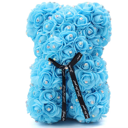 Description Report Item Item:Rose Dog Height:25Cm Material:Pe+Artificial Rose