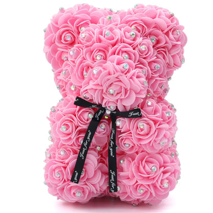 Description Report Item Item:Rose Dog Height:25Cm Material:Pe+Artificial Rose