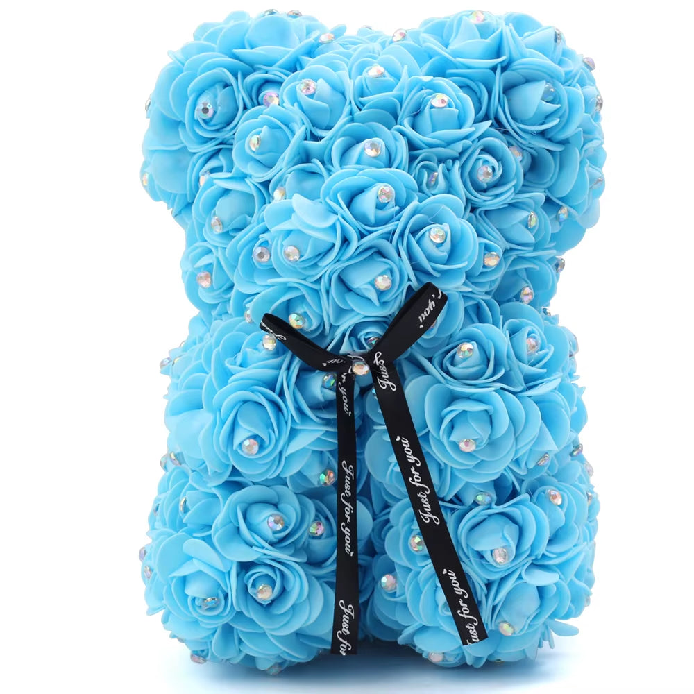 Description Report Item Item:Rose Dog Height:25Cm Material:Pe+Artificial Rose