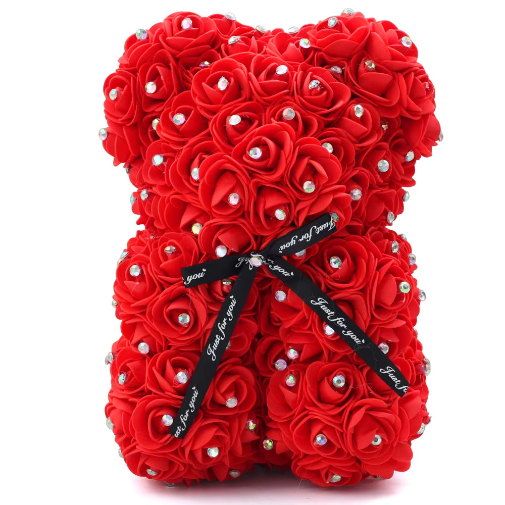 Description Report Item Item:Rose Dog Height:25Cm Material:Pe+Artificial Rose